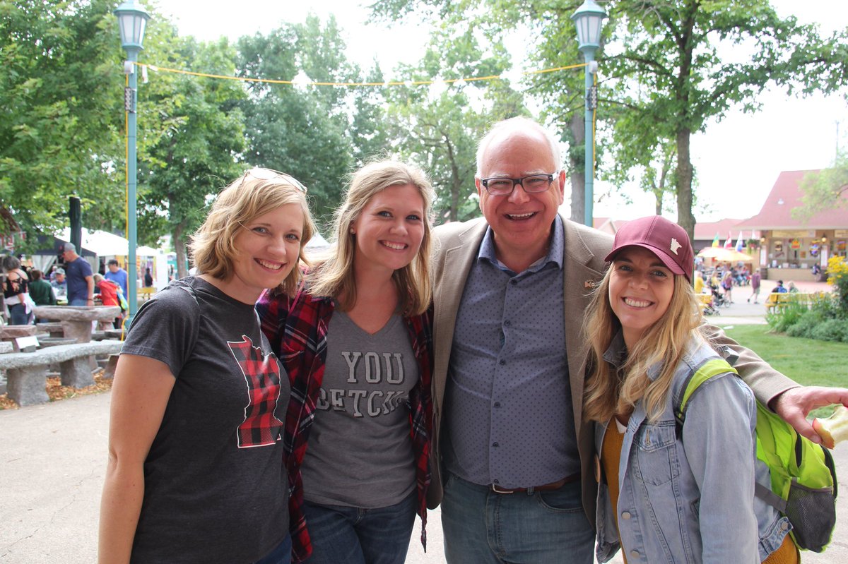 Team Minnesota! <a href="/GovTimWalz/">Governor Tim Walz</a> + <a href="/exploreminn/">Explore Minnesota</a> 🙌🏻❤️ #OneMinnesota #OnlyinMN