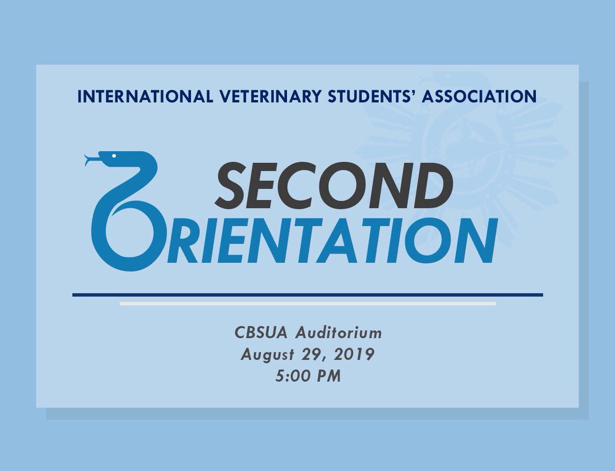 IVSA_Bicol's tweet photo. Good Morning Vet Friends! See you all later 5pm at the Auditorium. 👋🏻🐶

Hear us out and be part of our growing #IVSAFam❤️🐶 https://t.co/18YbMkWcij
