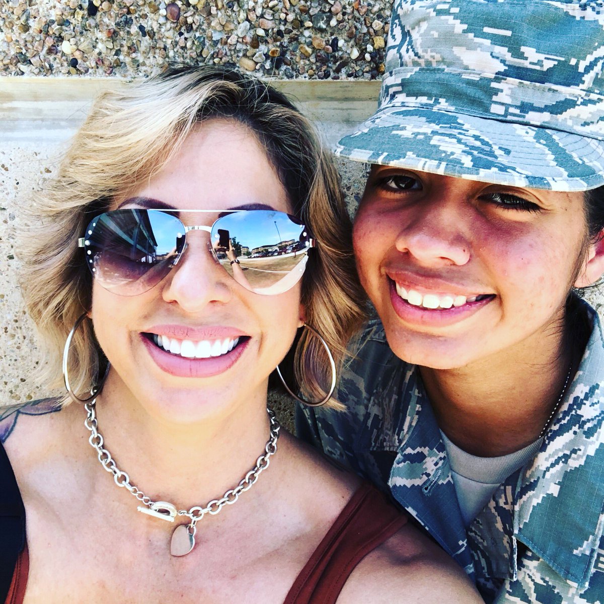 MsLizzie62's tweet photo. My baby girl did her bootcamp! It’s official she is an #airmen 🙏 https://t.co/0rddQbsnGE