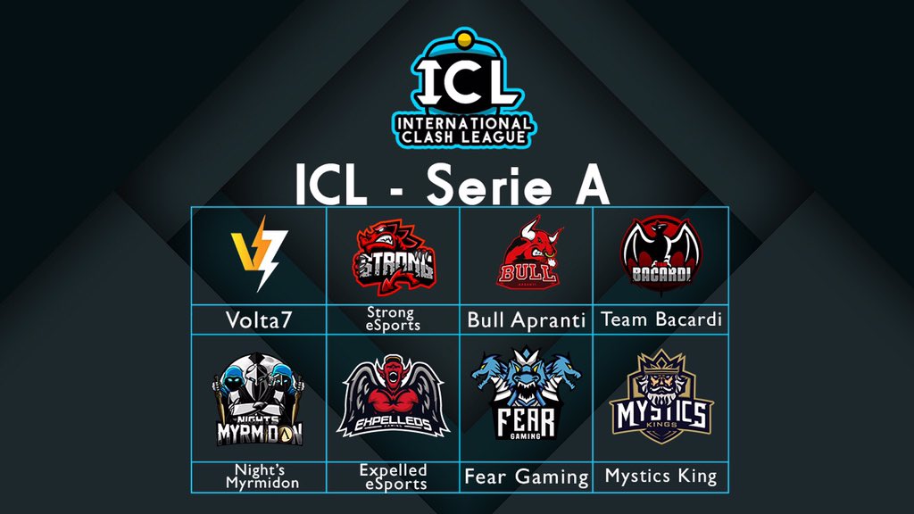 ICL_SerieA's tweet photo. ¡Ya están acá!

Estos son los 8 equipos que competirán por el título en la segunda  temporada de este año de la Serie A de @ICL_Clash .

#ICL2019 https://t.co/gmiwx3O8pX