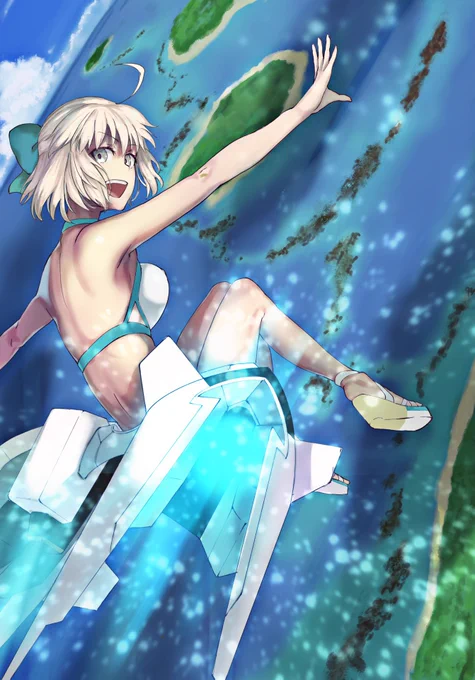 Jさん!!#FGO #水着沖田 