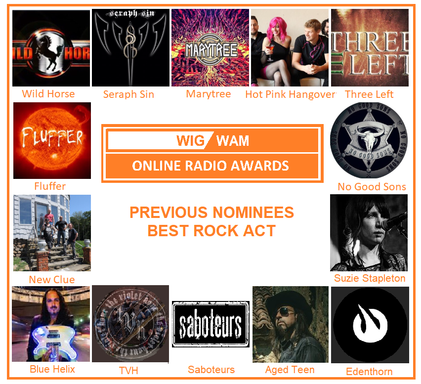 Radio_WIGWAM's tweet photo. WIGWAM Online Radio Awards 2019. You can see the previous nominees Rock category here. 
Who will get lucky next? @NewClue2 @wildhorserockuk @Marytreemusic
@HotPinkHangover @Three_Left @SeraphSin @Flufferrocks @No_Good_Sons @edenthornband @AgedTeen @SuzieStapleton @SuzieStapleton https://t.co/O2PhuWGZoN