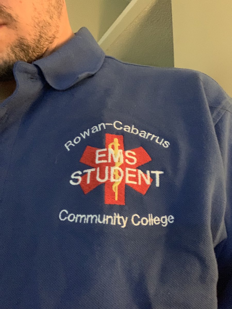 SamStikeleather's tweet image. It’s official. Day one complete. #emt #ems #emtbasic #college #backtoschool #rccc