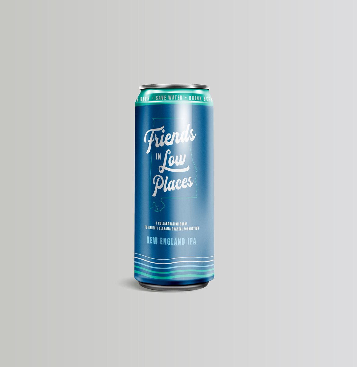 FairhopeBrewing's tweet image. Sneak peek at the 16-oz can for Friends in Low Places! Be on the lookout for these guys at the end of September... support @alabamacoastal!!!