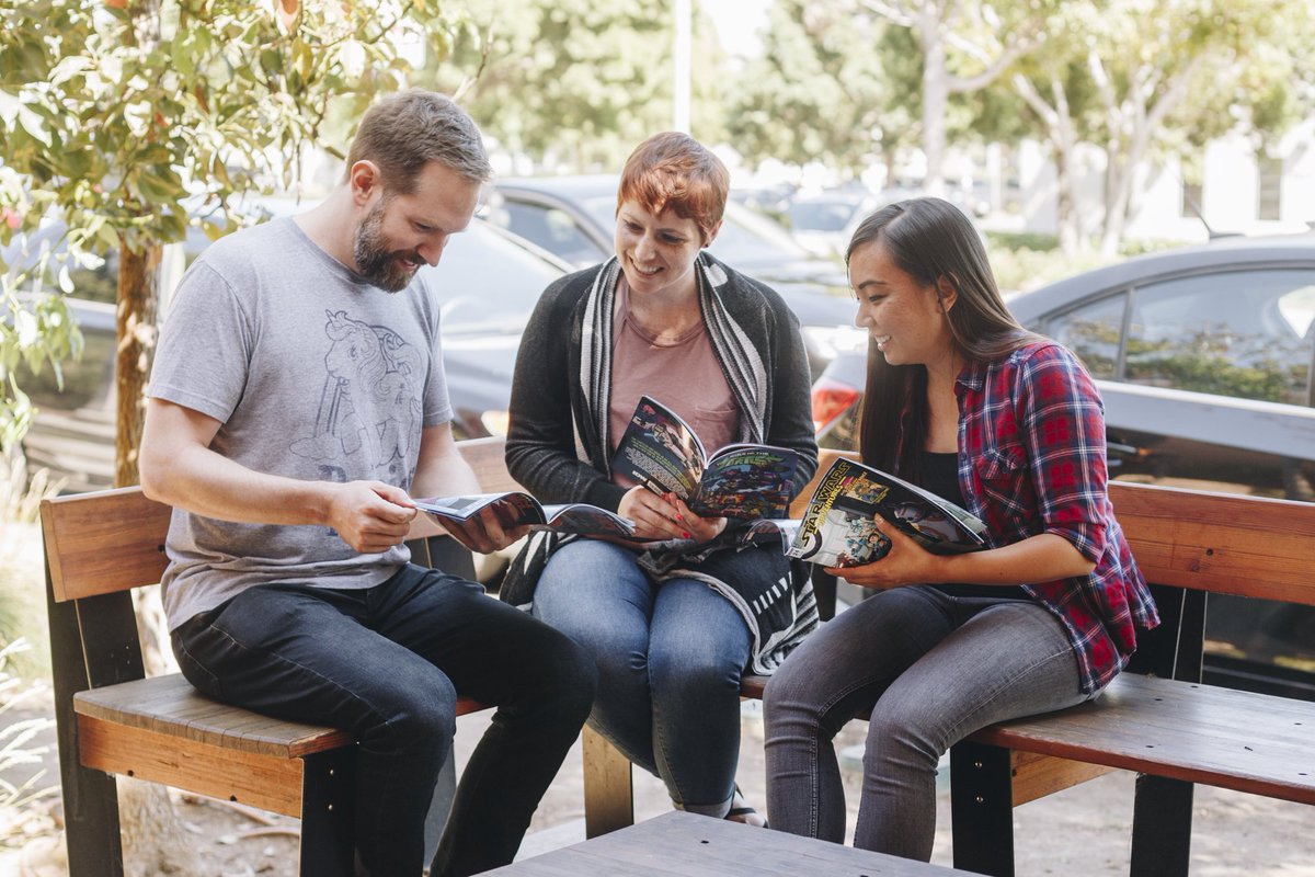 IDWPublishing's tweet photo. Hope you had fun celebrating #ReadComicsinPublic Day today… but why stop there? Share your love of comics with the world every day! https://t.co/VfOPMu8oCW