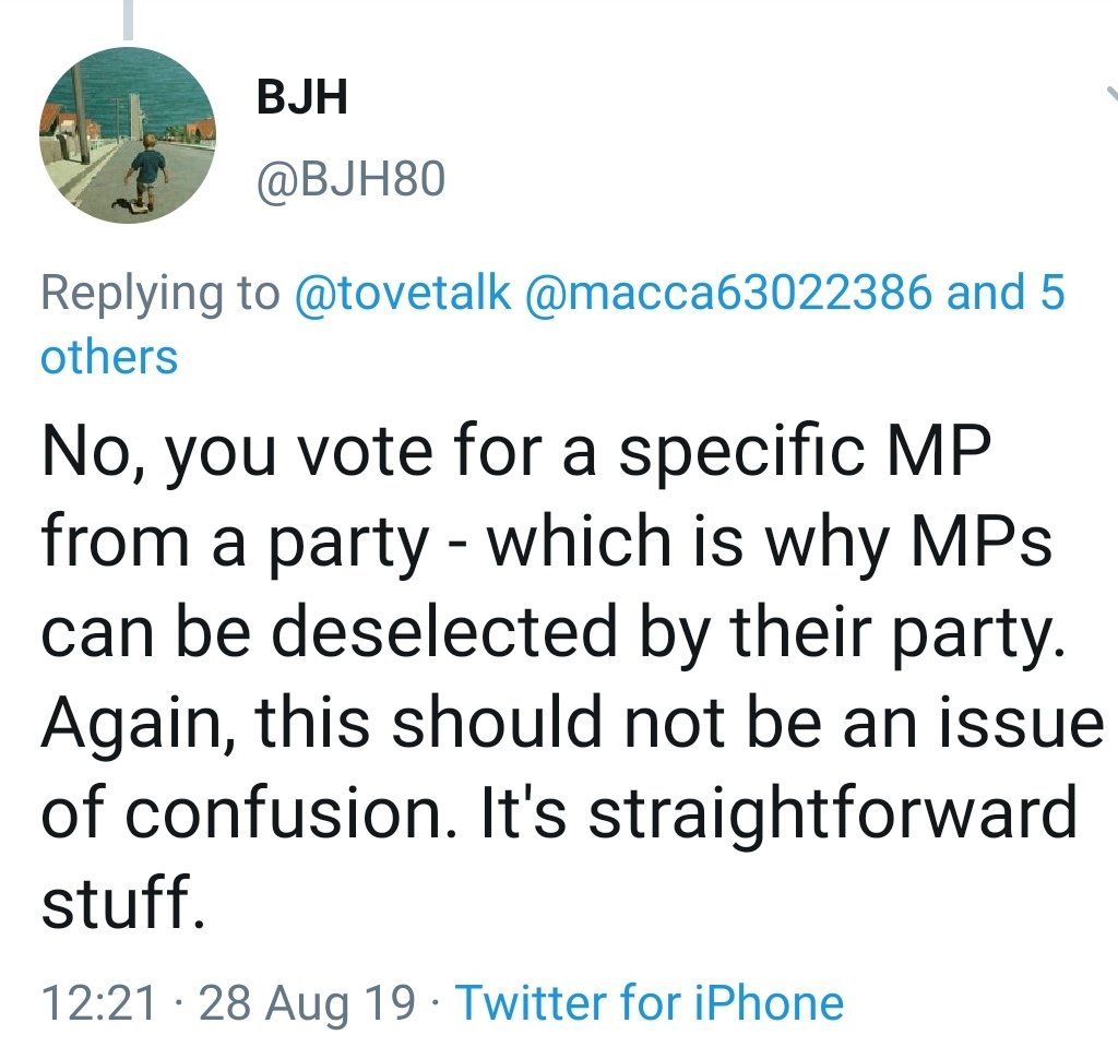 tovetalk's tweet photo. @BJH80 @macca63022386 @UK_Yanky @willboyes @Dgmlinc1 @tompeck @Conservatives Write it as many times as you know ant you fucking bellend.. you have changed your tune since I provided you with supporting evidence... Now you fuck off. https://t.co/pehJ7xS1Ej