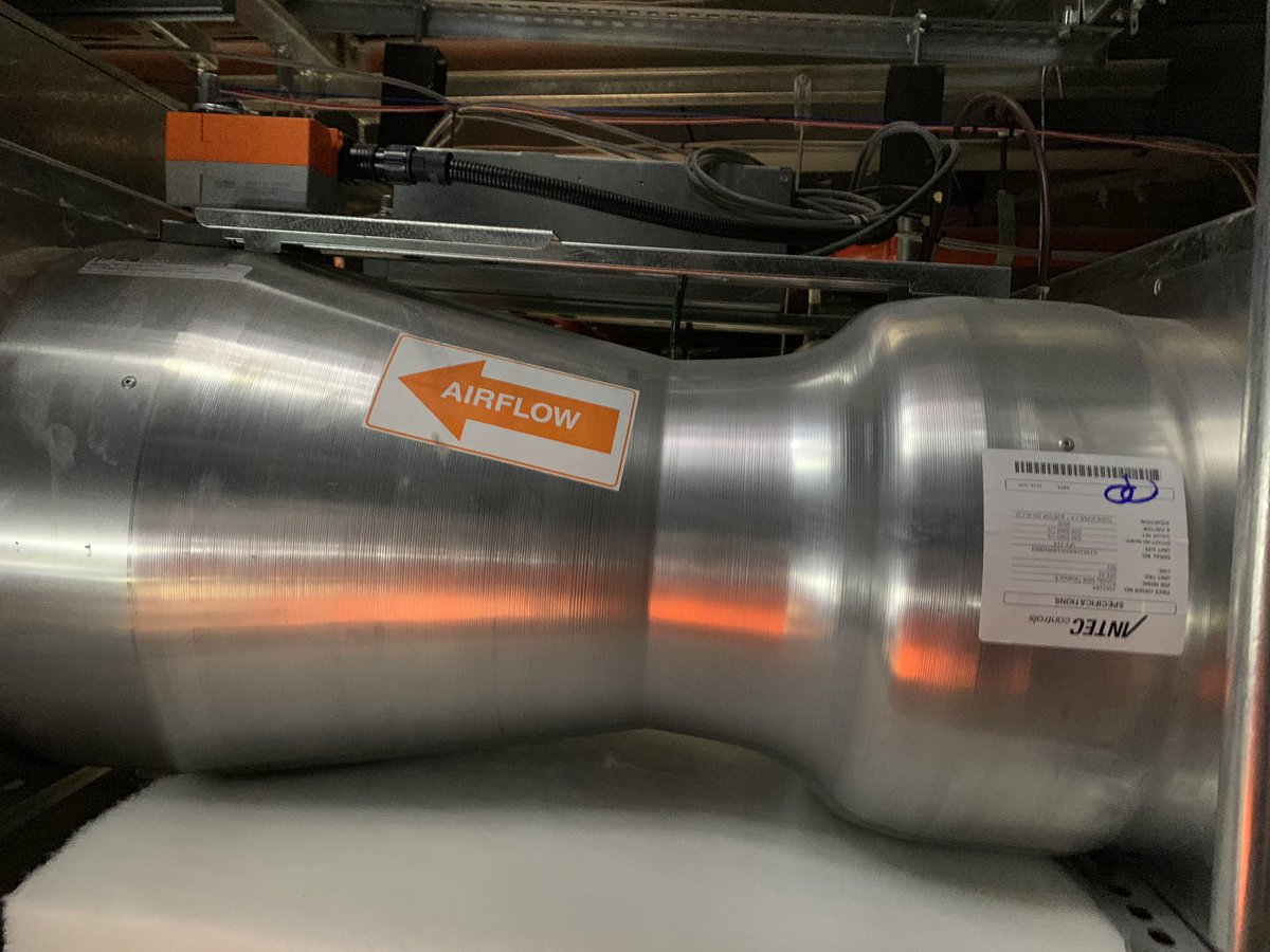 ecohvac_au's tweet photo. Final on-site calibration, commissioning &amp; verification of Antec VFX Venturi Valves for new clean room pressurisation. #anteccontrols #roompressurecontrollers #venturivalves https://t.co/Ryipaq9UTg