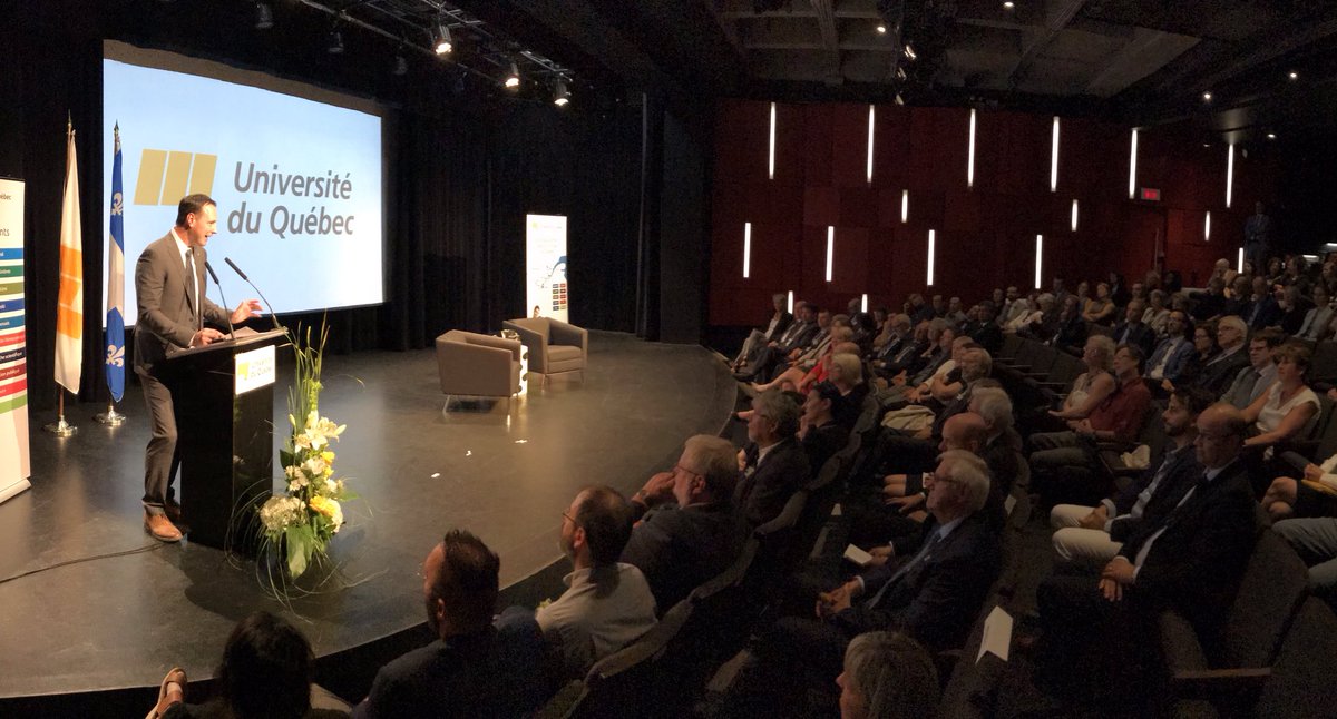 Présent ce soir à la rentrée du Réseau UQ! Plus que jamais, le réseau universitaire québécois peut compter sur un allié solide pour aller au bout de ses ambitions! #EnseignementSupérieur #ÉduQc #CAQ