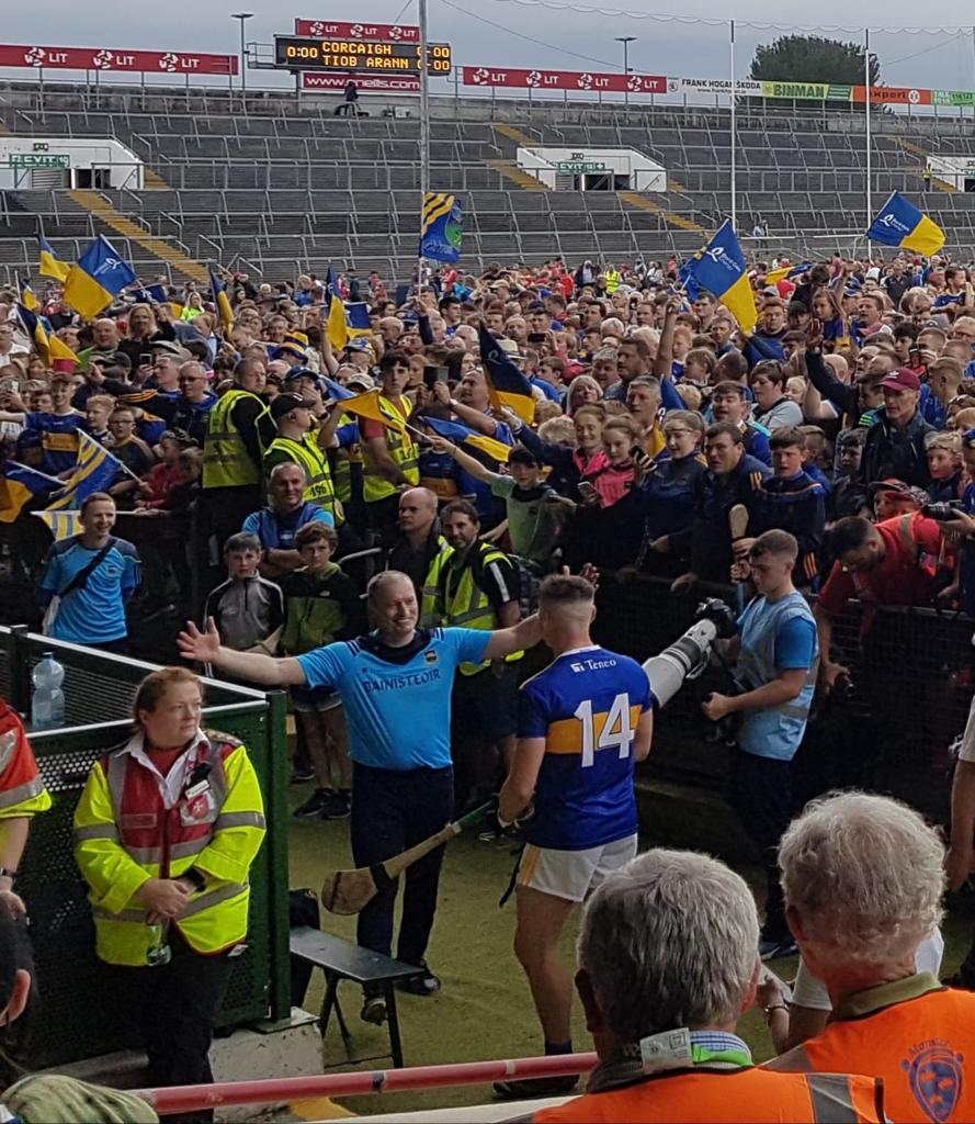 Thanks to all Tipp Supporters that travelled to <a href="/LITgaelicground/">TUS Gaelic Grounds</a> to support <a href="/TipperaryGAA/">Tipperary GAA</a> u/20 Hurlers  .
Big 👏👏 to Parents, Clubs, Schools and <a href="/tippgamesdev/">Tipp Games Dev</a> for the job you have done to date  🇺🇦🏆. Also  @MacDonaghsGAA for homecoming much appreciated 👌