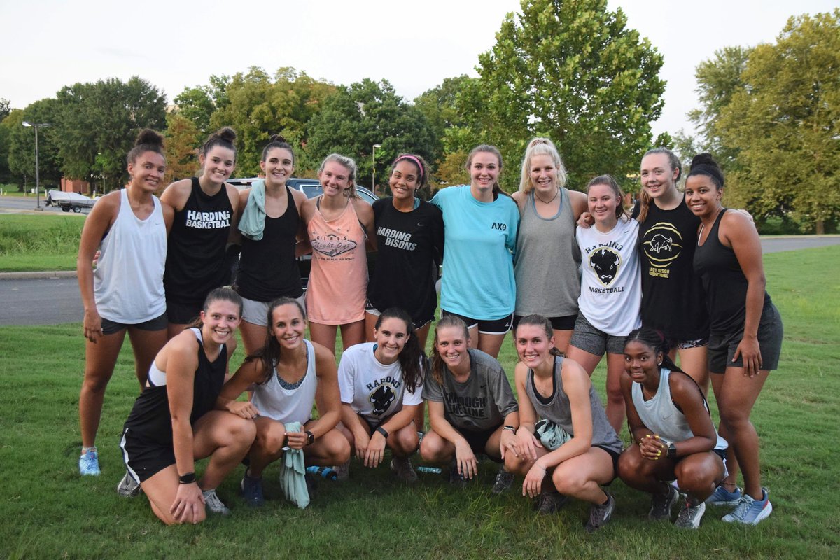 Harding_WBB's tweet photo. Conquered the first day of preseason, and we added five to the 6 minute mile club! #HereComesHarding https://t.co/XBpr7i7PWF