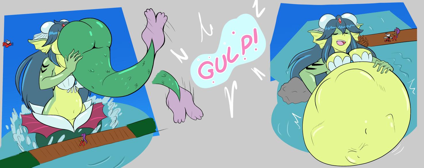 🔞(Stay@Home)KennMatsuru_NS 🔞Commissions Closed on X: a vore com of the  giga mermaid and cala maria t.co6o629F6f9o  X