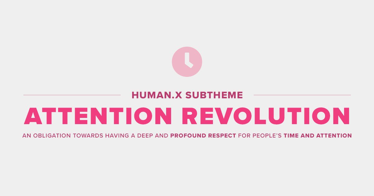 socialmediaweek's tweet photo. As marketers, one of our greatest obligations is profound respect for our audiences. 

Read more about how our 2020 global theme, HUMAN.X will address this notion through the lens of the Attention Revolution: https://t.co/1DfhS0jje0 #HUMANX #AttentionRevolution https://t.co/ibEDm7VDHW