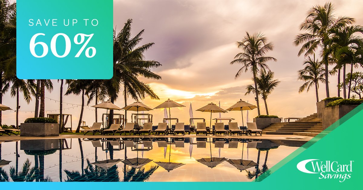 Labor Day weekend is almost here! Save up to 60% at hotels nationwide through your WellCard Savings member portal!
ow.ly/OVhW50vN3IP

#LaborDay #Travel #Vacation