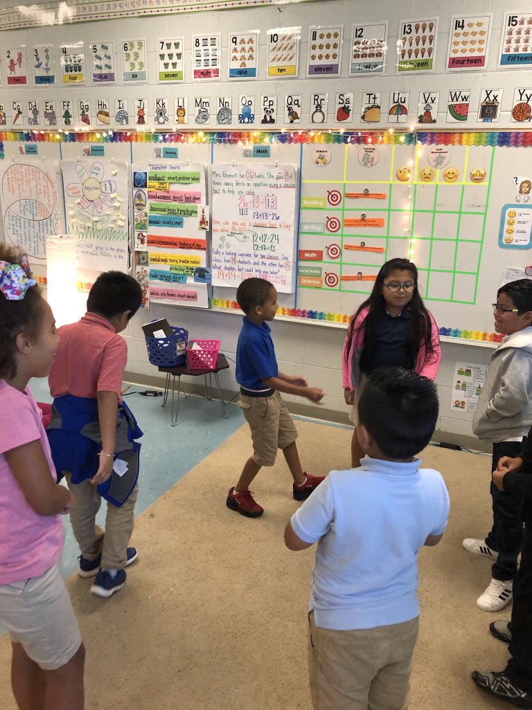 ccasselman_HCDE's tweet photo. We had so much fun doing mental math center rotations today! Flash cards, making fact families out of dominoes and playing hot potato with problems we created! https://t.co/gy1ary7vER