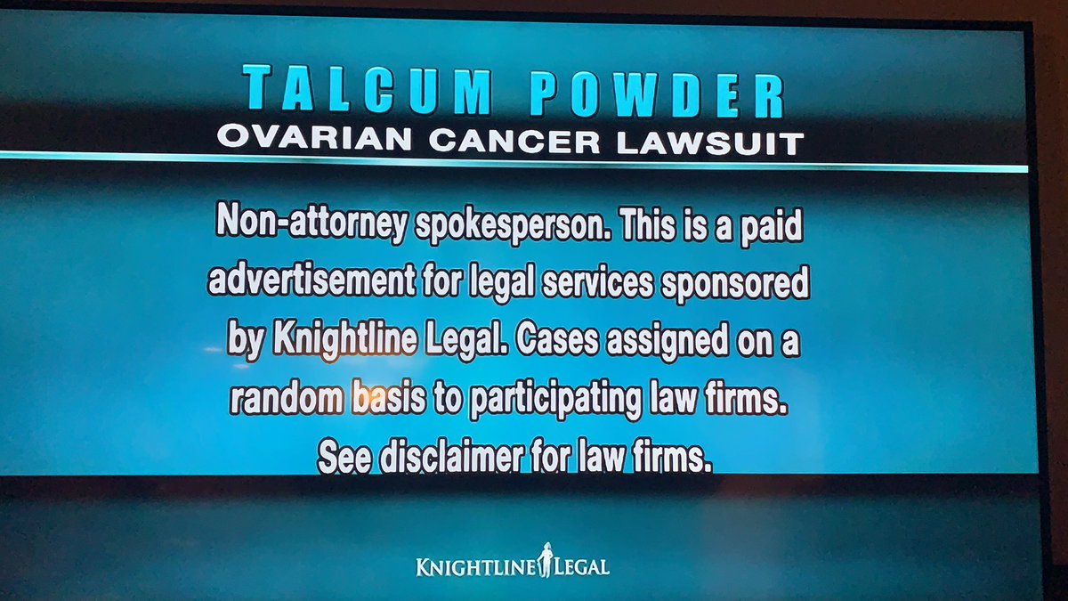 Millecha01's tweet photo. @adamcarolla  if Lynette gets second hand talc induced ovarian cancer, I think you have a good case. https://t.co/QTCZu6rRLF