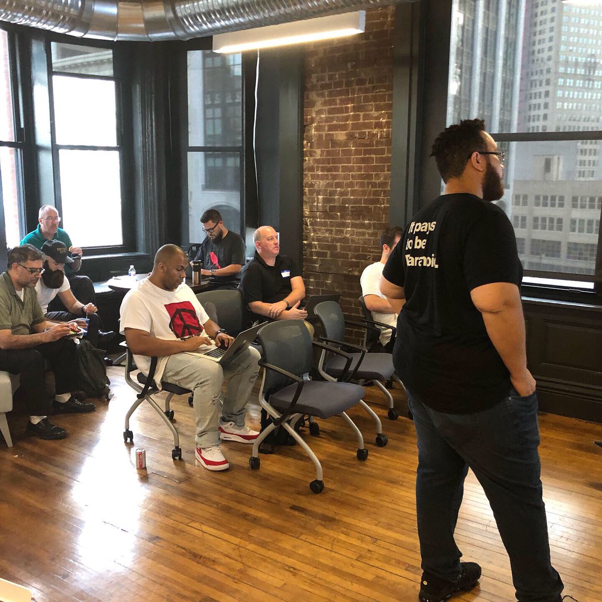 ColliderHub's tweet photo. What a party! Detroit Blockchainers x Crypto Cleveland Happy Hour AND @_DC313_ #cybersecurity / #hacking meetup (happy b-day Xavier!).
#altimetrik #colliderdetroit #detroitblockchainers #dc313 #defcon #startupdetroit #somuchpizza https://t.co/M1EsAZH8NS