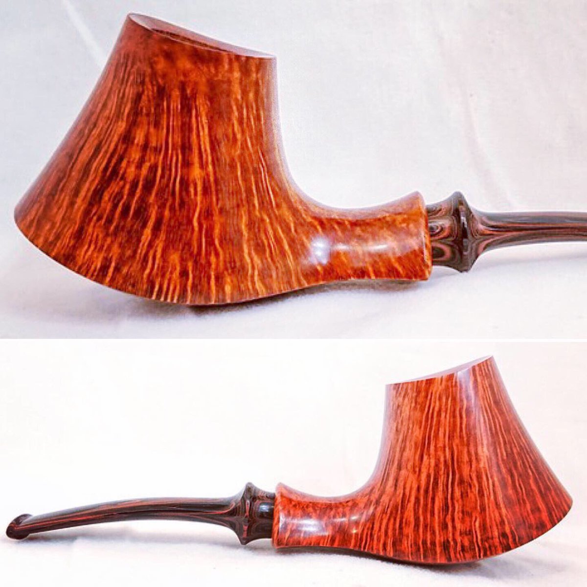 suzuei_tobacco's tweet photo. KEN PIPESの新作が2本入荷しました。特に木目の良いブライヤーを使用したオイルキュアドパイプです。
オンラインショップでも発売中です。
https://t.co/28Sds4kNoP
#kenpipe
#oilcuredpipe
#handmadepipe https://t.co/UvRlPnmSMi