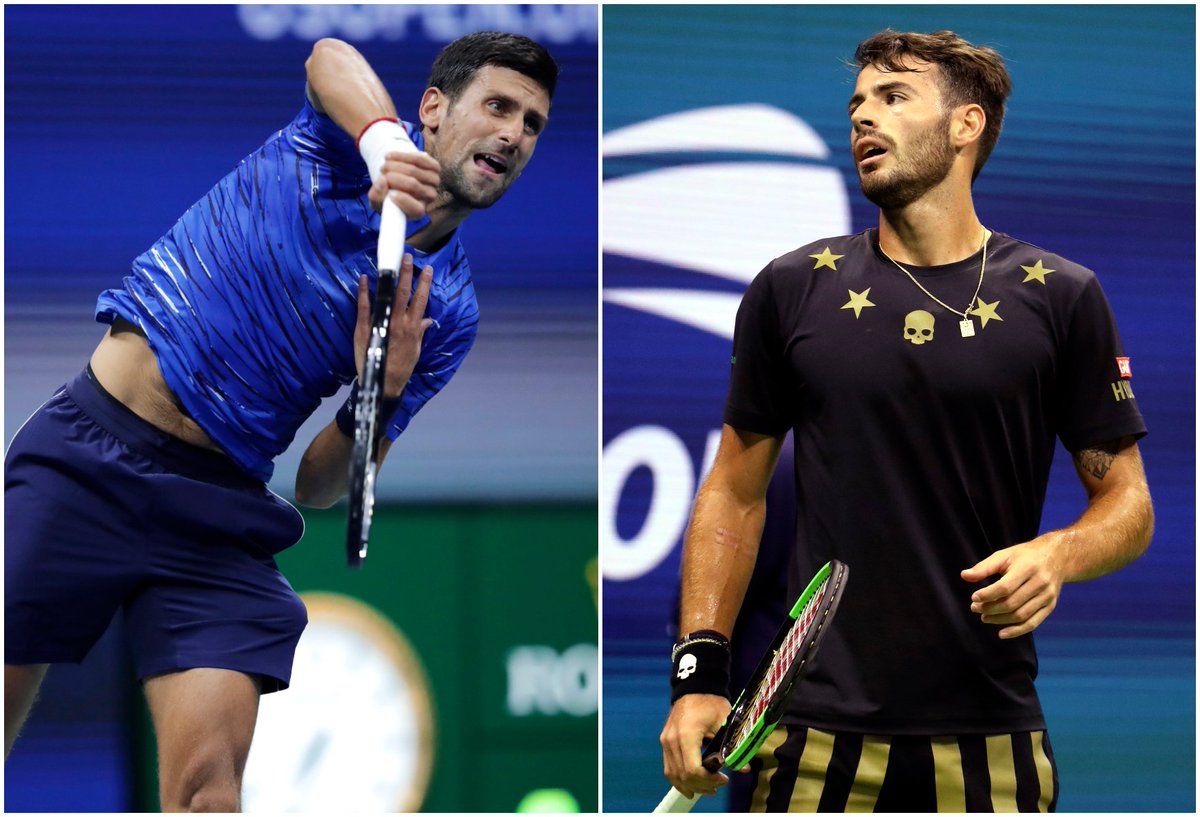 Abcdepor's tweet photo. #Tenis #USopen

@juanlondero no pudo ante #Djokovic y perdió por 6-4, 7-6 (3) y 6-1. El argentino quedó eliminado en segunda ronda. https://t.co/kxMIfkDD5y