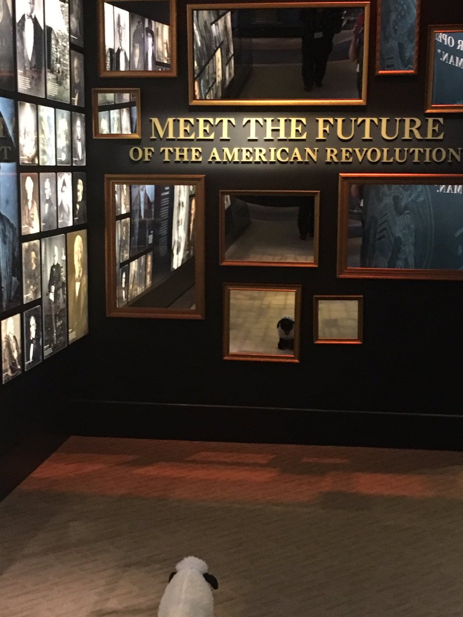 woolly_wilson's tweet photo. Time for a late night post after some planning and a few fun #pictures! I visited the @AmRevMuseum, the @ConstitutionCtr and the @phillyseaport museum where I toured some #ships! My sheepy legs are sleepy and I canβt wait for #aaslh2019 sessions tomorrow! #sheeponthemove https://t.co/P5xmkCBfav
