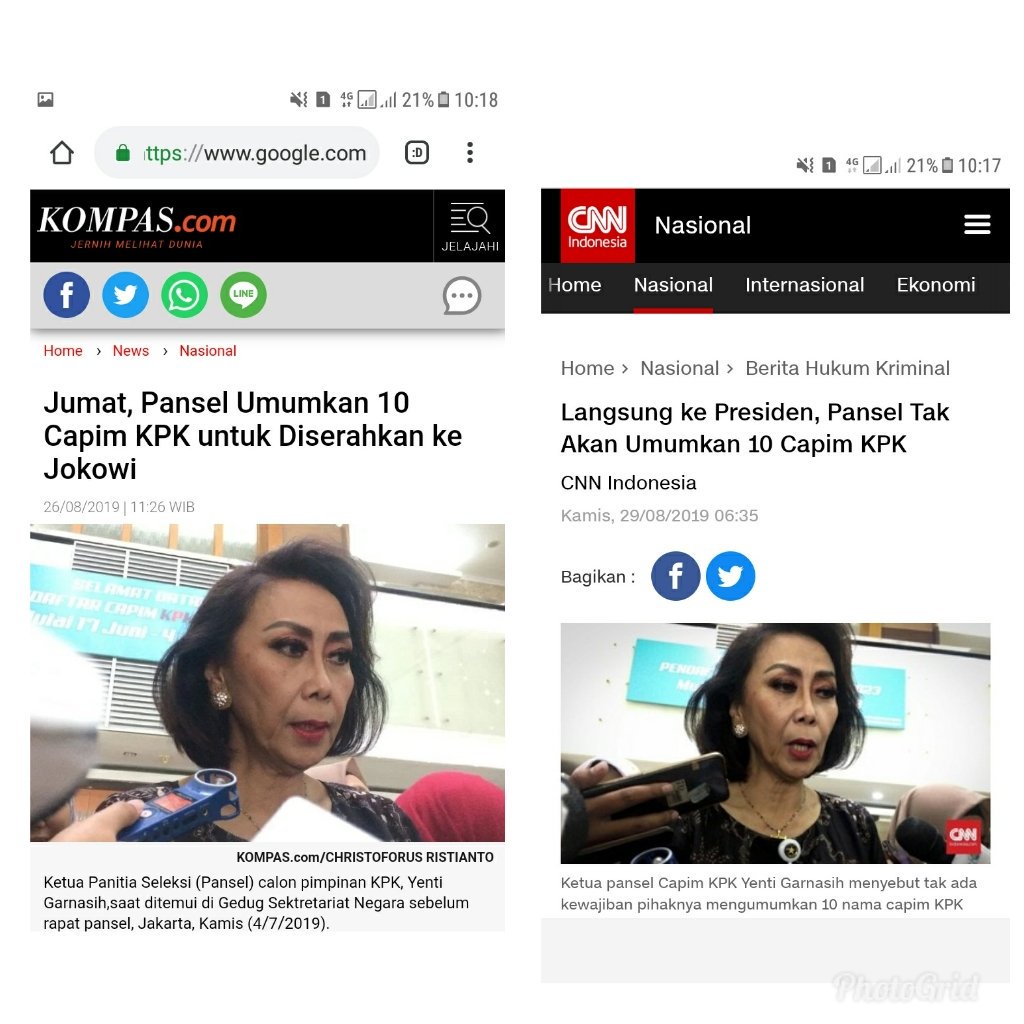 triwahyukh's tweet photo. hanya dalam rentang waktu 3 hari, koq berubah. hayo ada apa ;)
#Inkonsistensi #Pansel #CapimKPK https://t.co/msA7NHdzny
