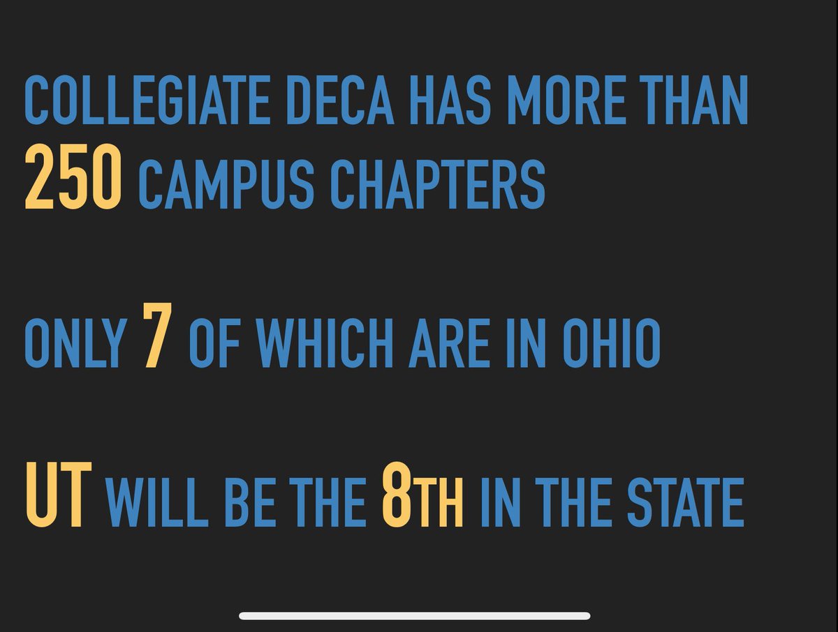 UToledo DECA tweet media