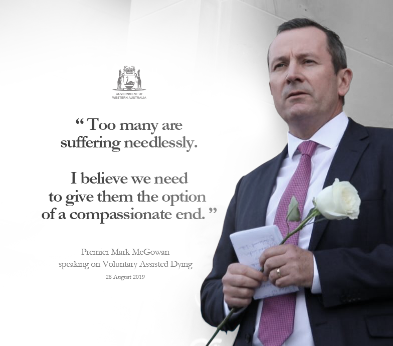 MarkMcGowanMP's tweet image. It’s time to do the right thing. 
 
It’s time to be brave and to be kind.
 
We can and should make this the law in Western Australia.