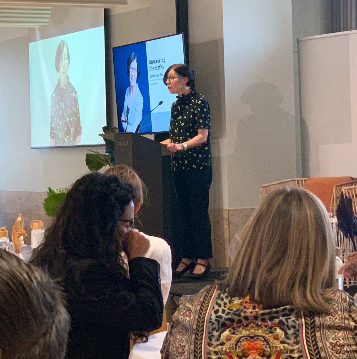 AnnaDartnell's tweet image. The hits just keep on rolling with @corporatefox at @CommBank #womeninfocus today - Unmasking the Myths #toomanynotes