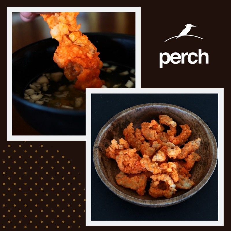perchdavao's tweet photo. Our CRISPY CHICKEN SKIN is a great starter dish to get you in the mood for some chill drinking. Fried just right, added with powdered cheese and partnered with dipping sauce - truly remarkable!

#PERCHMODERNKITCHEN + #BAR #CrispyChickenSkin https://t.co/NCbiYv8XcU