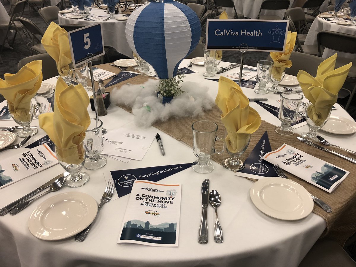 TCMFresno's tweet photo. Tables are set, the room is ready, all we need is each of YOU! We have an exciting program prepared for you, plus a few surprises. See you bright and early for the Children’s breakfast!
#bettertogether
#thepowerofsharedpurpose
#anythingforkidsfresno
#CommunityOnTheMove https://t.co/EkGpVrttgF