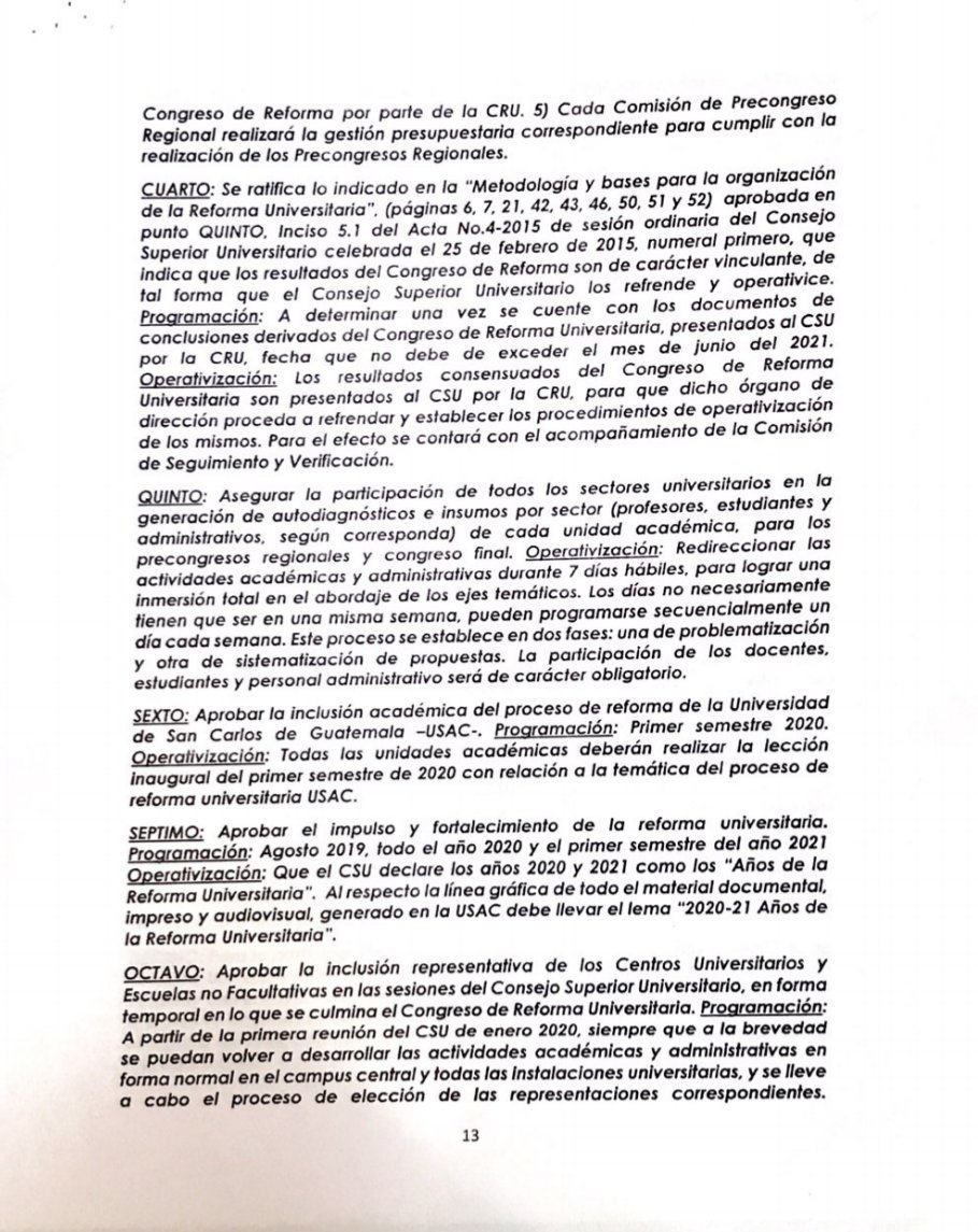 ✋🏼 30 días de resistencia pacífica
🏅 18 demandas vueltas derechos adquiridos:

☑️ No represalias
☑️ No renovación de arrendamiento de Los Arcos
☑️ Readecuación de #ReformaUniversitaria
☑️ Inclusión de centros y escuelas al CSU
☑️ y 14 acuerdos más, aquí: drive.google.com/file/d/1KvtSey…
