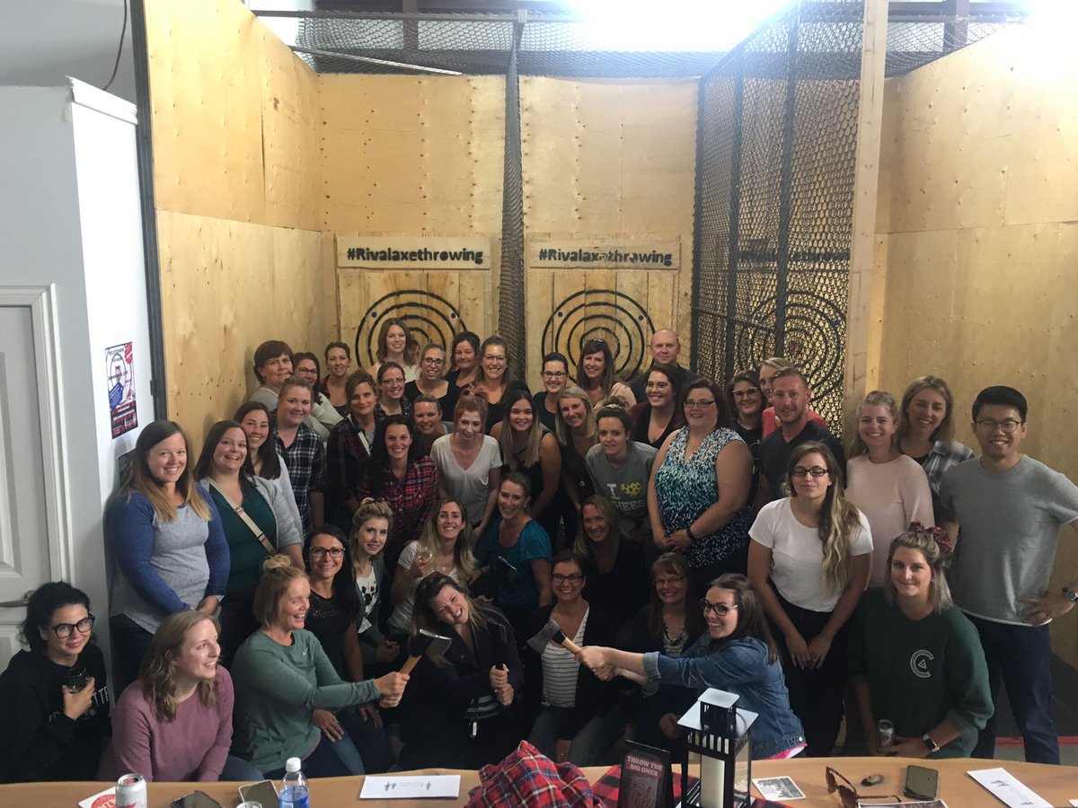 heronscrossing's tweet photo. Staff @heronscrossing building the new team! #rivalaxethrowing #newrelationships #rvsed https://t.co/4Ii8Zr0rxh