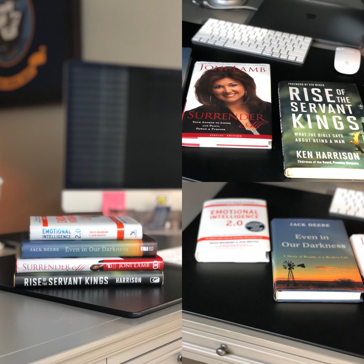 matthewjmattera's tweet photo. @TGRdaystar @suzannalamb Four fantastic books...I’ve been enjoying some enriching reading! #growth #inspiration #faith #sharpenyourthinking #greatbooks #emotionalintelligence @KenRHarrison @DaystarJoni #jackdeere #eveninourdarkness https://t.co/RmgcNF7Hd4