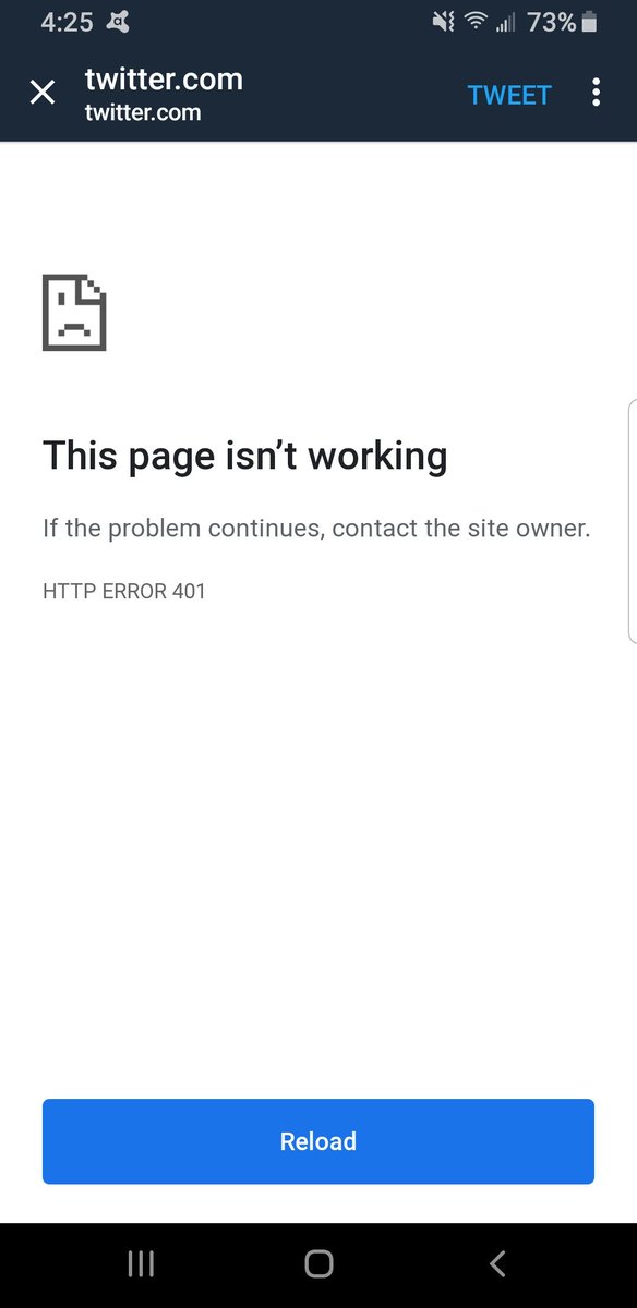 D_MetalKitty's tweet image. Sooo, get &quot;An update on the report is available.&quot; Notification on here. Click on it and get this. Um, not informative #Twitter @TwitterSupport #401Error