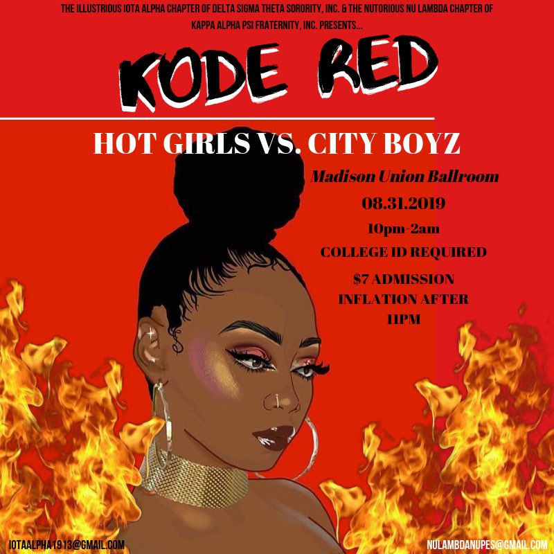 Its a real Hot Girl Party this weekend with the smooooth brothers of Nu Lambda! 🔥🔥 Tickets will be sold tomorrow 11-3 at the commons &amp; at the door day of! This is an event you dont want to miss!