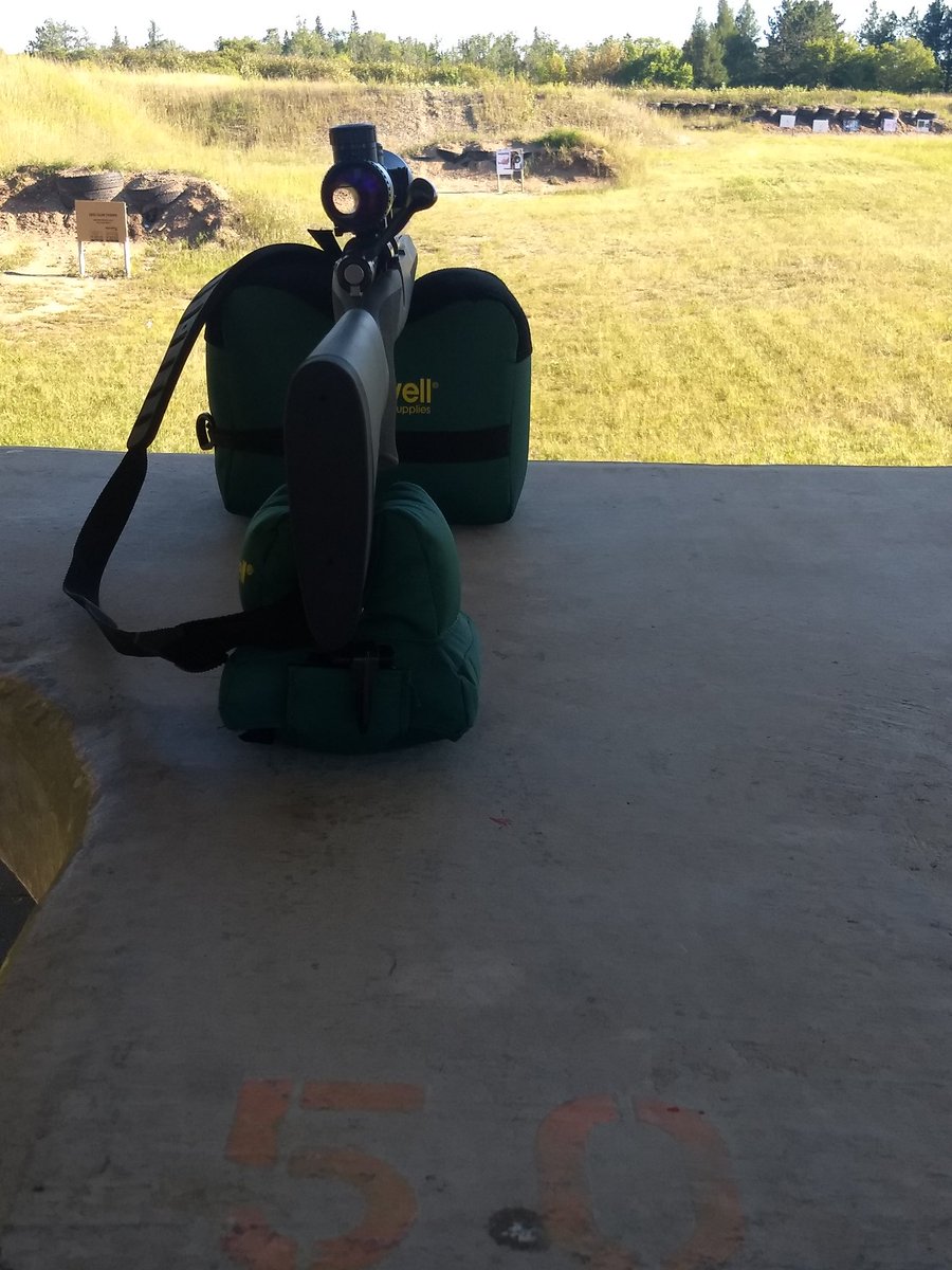 BrodahSwami's tweet photo. The @LegacySportsInt Howa and @VortexOptics never cease to amaze. I pulled the first shot, but the other two were still dead center after a year of sitting in the safe. #MnDeerHunter https://t.co/kViLPMXHi5