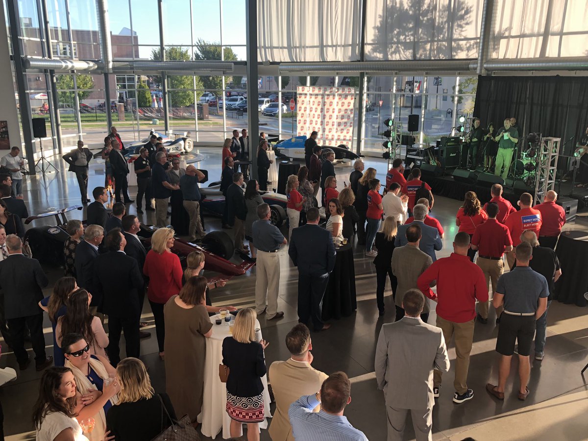 indgop's tweet photo. Tonight at the #GOParty, Gov. @HolcombforIN put it perfectly for an event in Speedway: “Indiana is in the pole position!”
Now let’s keep speeding in the same direction! #RightTrack #PuttingPeopeFirst https://t.co/xfJuxzSuNW