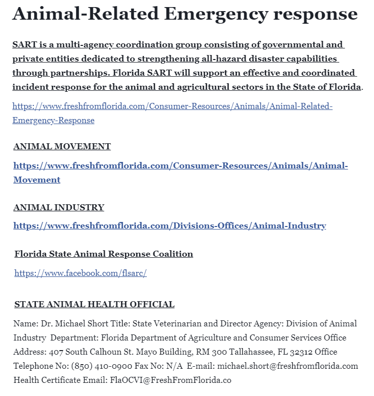 RSNightwatch's tweet photo. ANIMAL-RELATED EMERGENCY RESPONSE WEBSITES #FLORIDA
#HurricaneDorian #Hurricane #Dorian #Florida #DorianPets #DisasterPets #Horses #Dogs #Cats #Livestock #HurricanePrep #hurricanepreparedness #Disaster #disastermanagement #DisasterRecovery https://t.co/uiupF77xwi