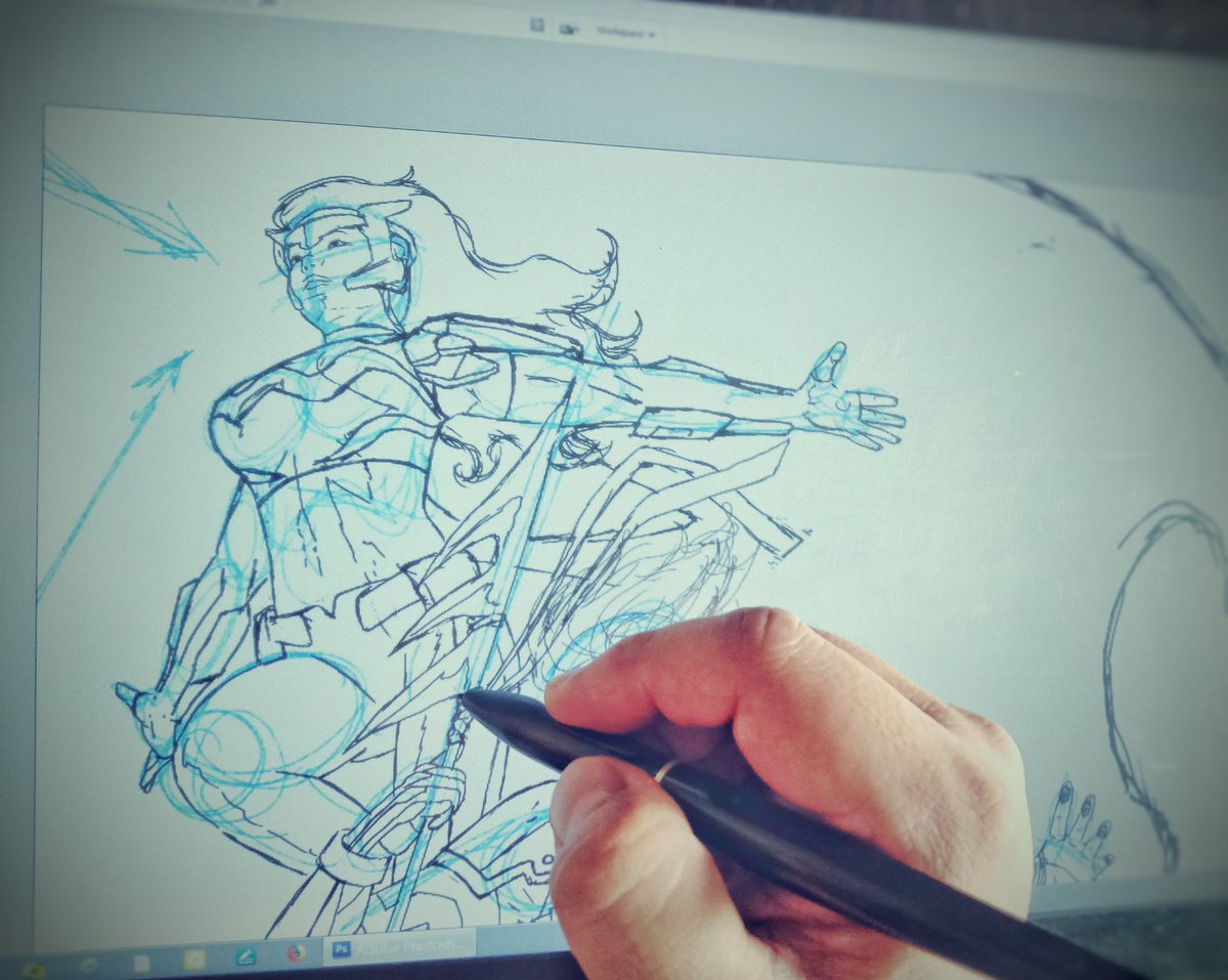 I will have to continue this later.  Work comes first.  These comic book pages won't color themselves!  #comicbookcoloring #digitalpainter