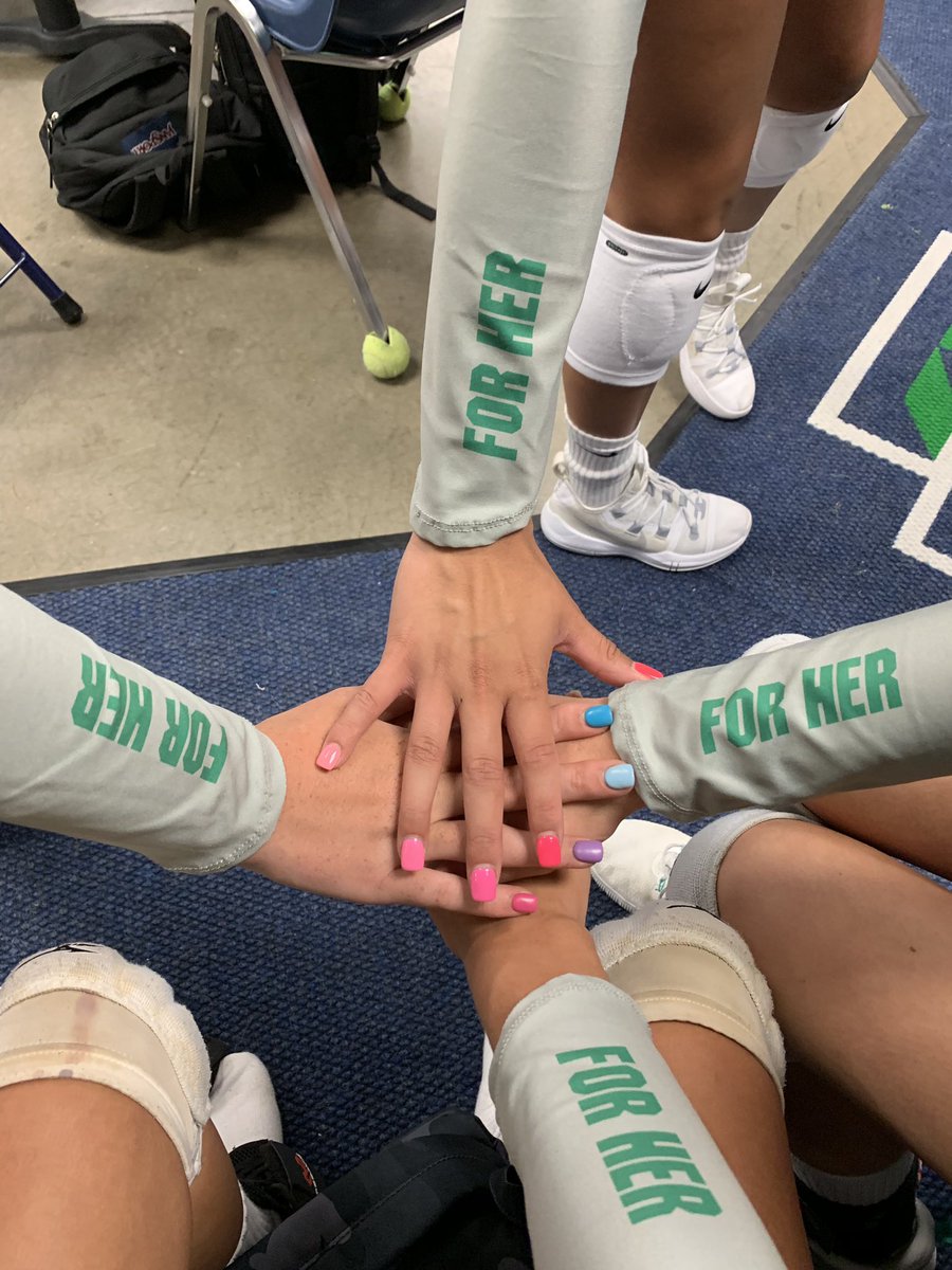 TR_Vball's tweet photo. FOR HER-
For the girls next to you on the court 
For the coaches 
For the girls who can’t play 
And for @coach_ragan  
Anything FOR HER tonight! https://t.co/K7mGoKnTgD