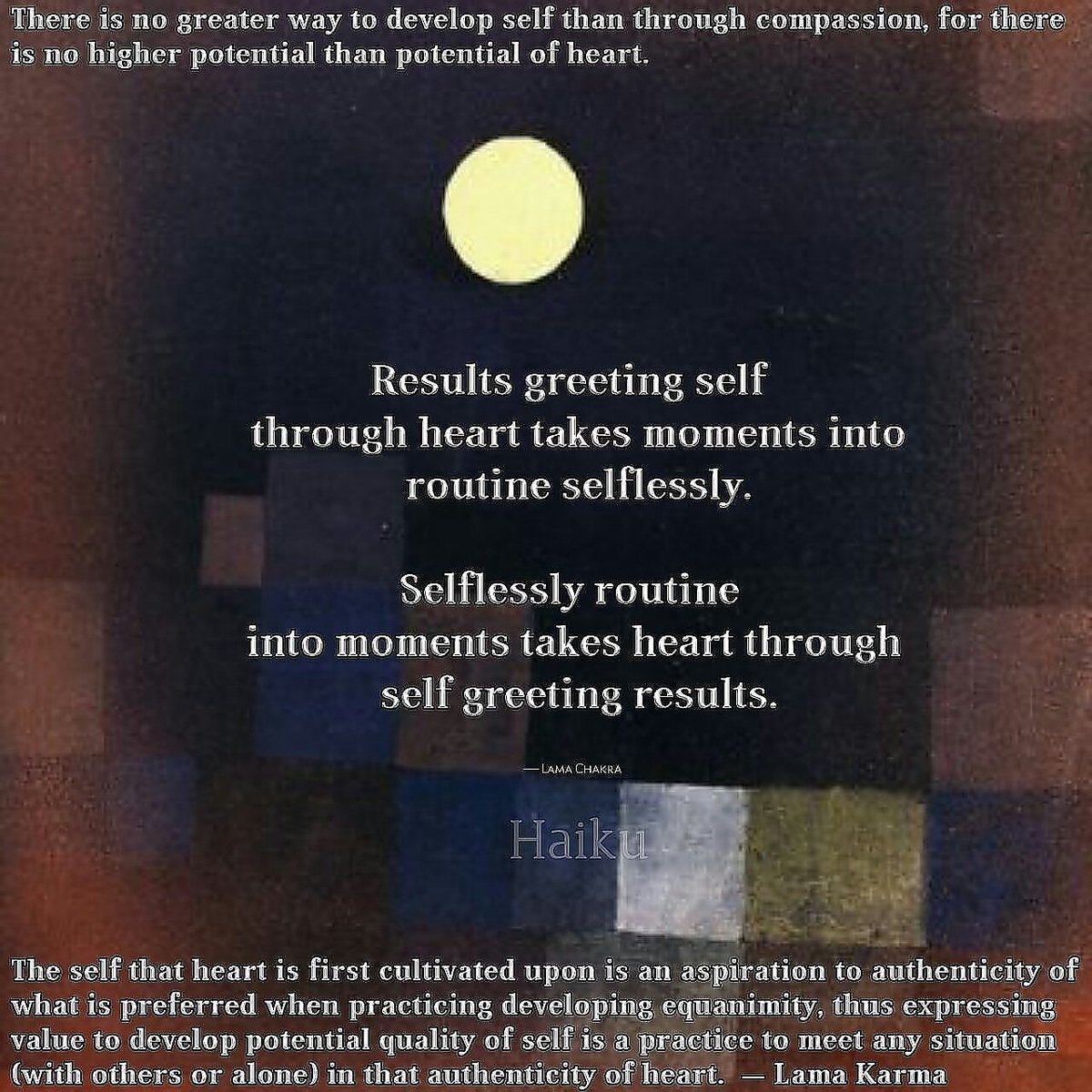 VenRahula's tweet photo. To be true to one's heart is to be honest with oneself. Clarity without honesty is the blindness overcoming mind. Our practice follows upon what is allowed to be seen. — Lama Karma https://t.co/ZELhswNqKM