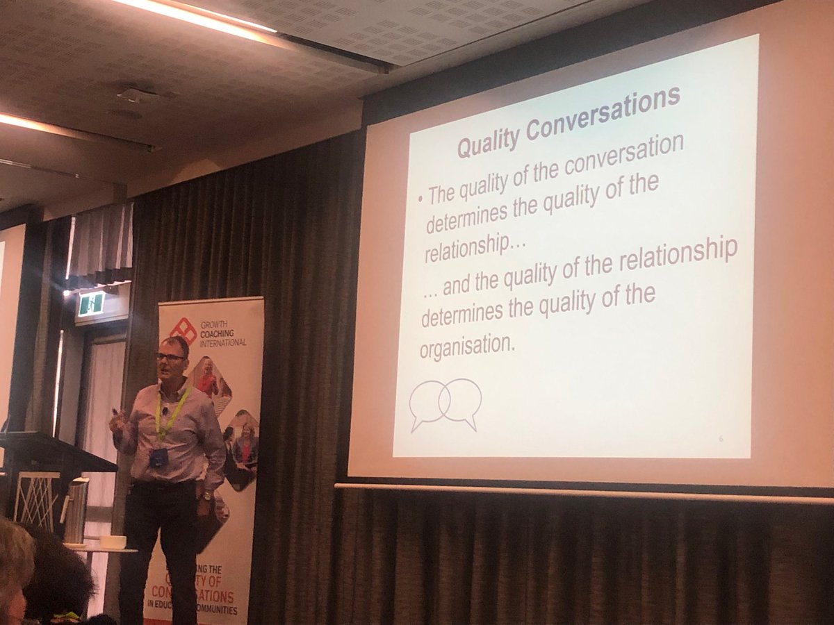 An hour spent laughing & learning. Prof Anthony Grant - Creating quality relationships though quality conversations in the workplace. #CoachEd2029 #WeAreBarker
