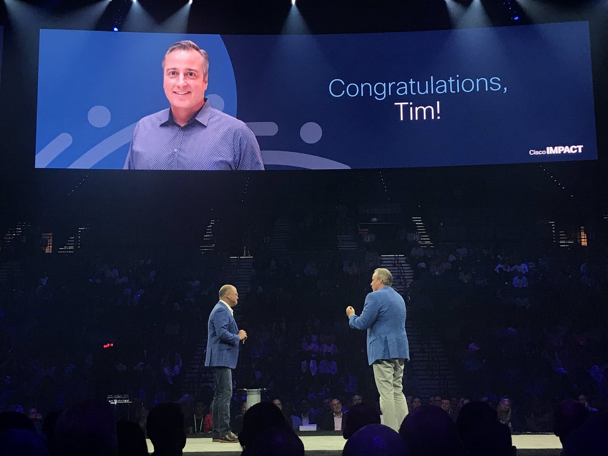 Introducing our new Global #CiscoSE  leader <a href="/tvcarnes/">Tim Carnes</a> !! #CiscoIMPACT #DemoEverywhere  make sure they’re all using #dCloud ! #DemoCoE