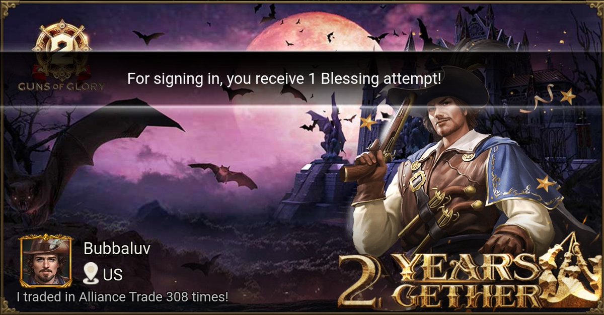 LowdermilkEric's tweet photo. [Hot Event] Celebrate 2nd Anniversary with Guns of Glory! https://t.co/gBrEz9StrG https://t.co/3qlGusXLfU