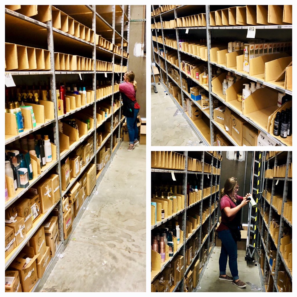 Thanks to some great training from her fellow consultants, new TM Sahara is BEAUTIFYING her HBA Stockroom!! #ladderless #thingofbeauty #dreamteam 😍