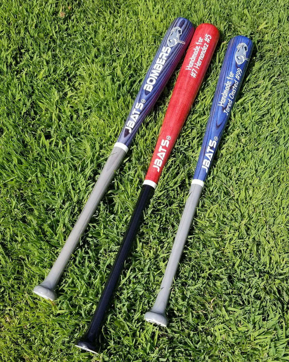 JBats916's tweet photo. These 3 beauties were delivered today. 2 pro ash and a pro maple for the @citrusheightsbombers 
#milb #ncaabaseball #naiabaseball #mlb #customwoodbats #jbats #handmadebats https://t.co/Xpyt45crEv