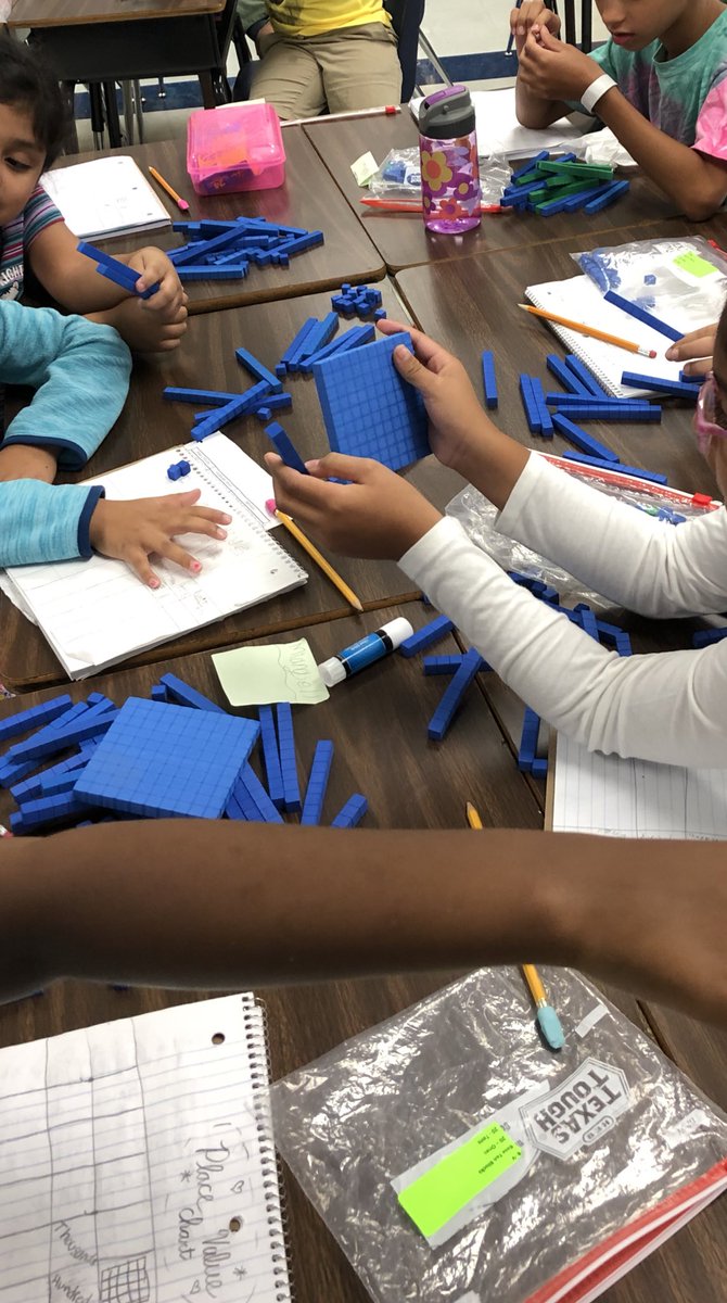 dromero213's tweet photo. Kiddos already making connections with place value. Giving the time talk about their findings! @NISDMichael #michaellegends https://t.co/GNUl0dJa7w