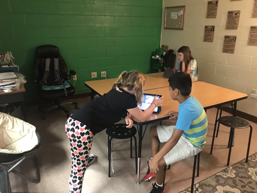 My favorite thing today was how students in a 4th grade class jumped right into helping new students who are new to iPads. We’ve got to work on teaching, not touching but I know it’s because they were just so excited!