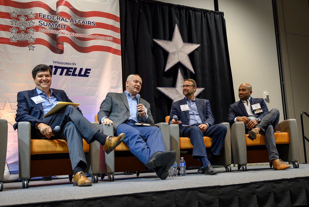TVWnews's tweet photo. @JunusKhan , @Cadwelllabs, @UETechnologies and @PNNLab discuss the future of innovation at @awbolympia Federal Affairs Summit in Richland. Watch the full panel online here: https://t.co/X4IFJ4YWIp
(Photo: Brian Mittge/AWB) #tvwnews #waleg #awbfedtalk https://t.co/JvERAZeefO
