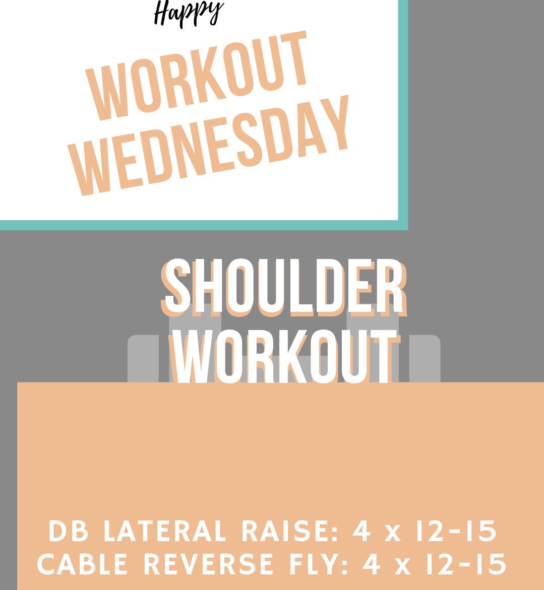 authenFIT_'s tweet photo. It’s never too late to fit an #AuthenFIT #WORKOUTWEDNESDAY in!! 🌟 

2️⃣ shoulder exercises coming at you down below 👇🏼

Add these 2️⃣ movements into your next upper body day and let us know how it went using the hashtag #authenFITlife! https://t.co/T0dJmhTFPe