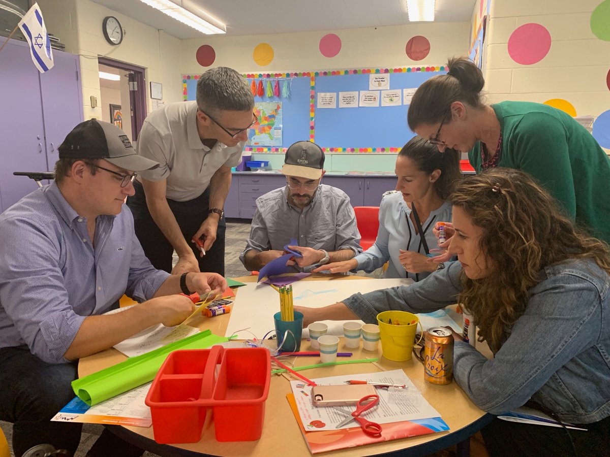DJDSahalzel's tweet photo. It's Back To School Night for the Lower Division @denverjds. Parents are not just hearing about what their children are doing in school but they are actually experiencing it first hand. What a night! https://t.co/E6Gij5Y0xE